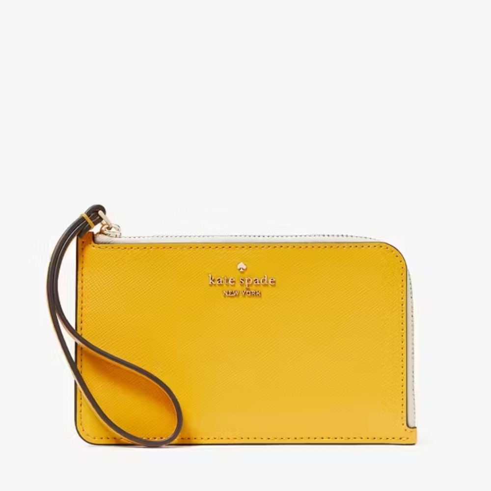 Kate Spade Lucy Bicolor Small L Zip Wristlet